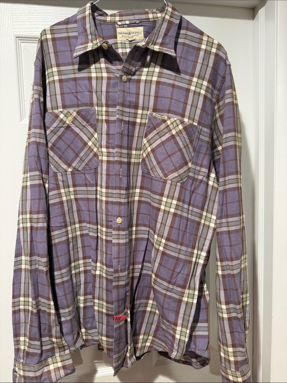 Denim & Supply Ralph Lauren Purple Plaid Button-Down Shirt